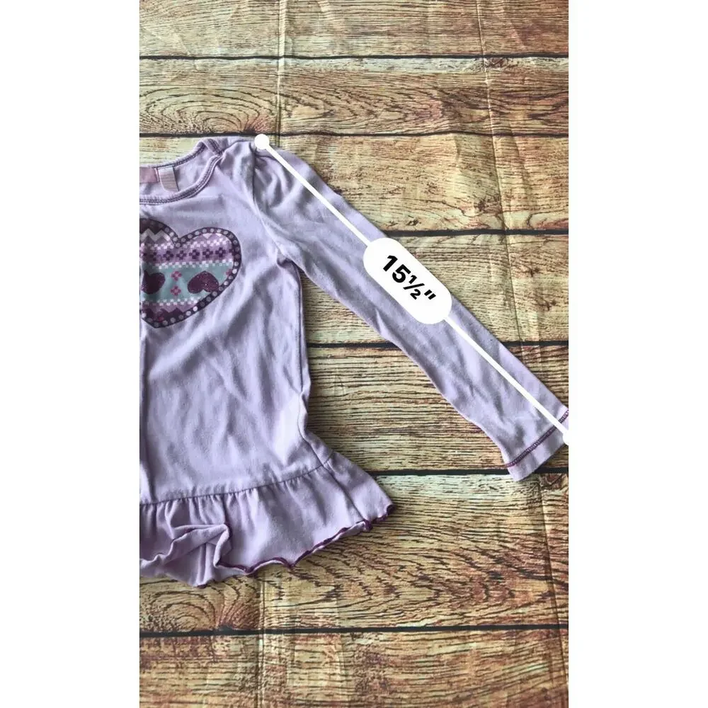 Justice Kids Headquarters Lot of 2 Shirt Bundle Girls' Size 6 Purple